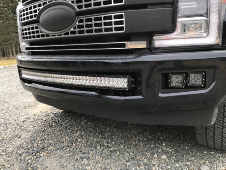 KD Fabworks 2017-2019 Ford Super Duty F-250/F-350 Dual Rigid D-Series/Baja Design Squadron Mounts