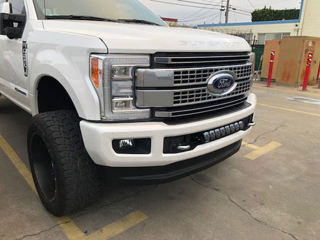 KD Fabworks 2017-2019 Ford Super Duty F-250/F-350 Bumper Brackets for Rigid Industries 20" ADAPT light bar
