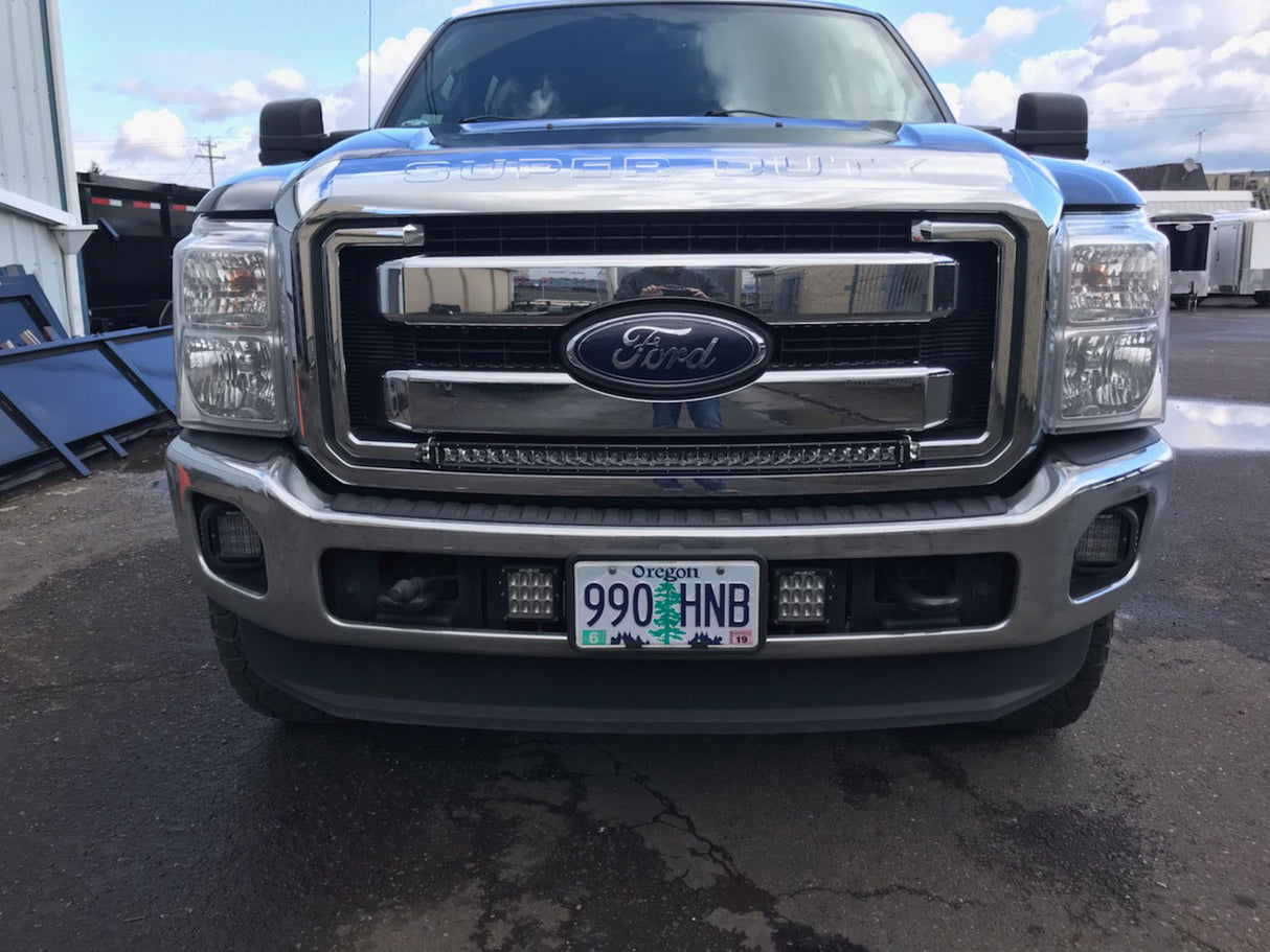KD Fabworks 2011-2016 Ford Super Duty F-250/F-350 30" Single Row Curved Mount RIGID RDS-SR