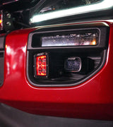 KD Fabworks 2020-2022 Ford Super Duty F-250/F-350 Dual Light Mount WITH OEM LED Foglights FOR RIGID