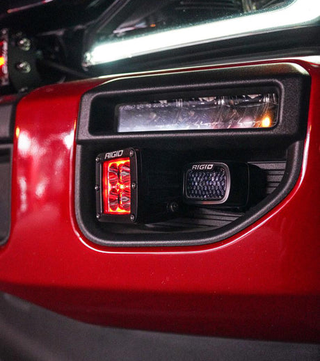 KD Fabworks 2020-2022 Ford Super Duty F-250/F-350 Dual Light Mount WITH OEM LED Foglights FOR RIGID
