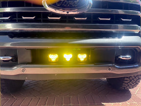 KD Fabworks 2023-2025 Ford Super Duty F-250/F-350 10" LED Light Bumper Mount Bracket