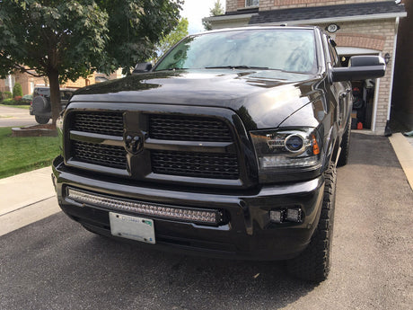 KD Fabworks 10-16 2500/3500 40" RIGID RDS Light Bar Bumper Brackets