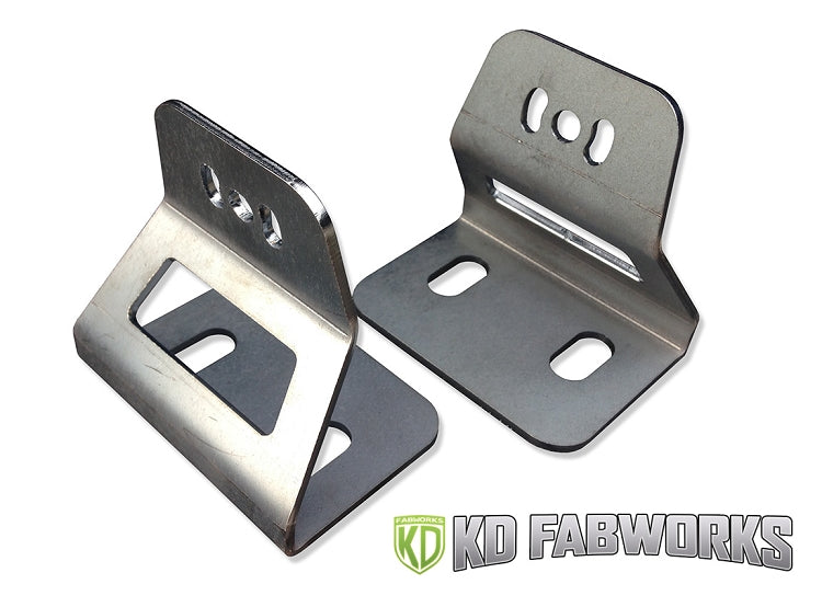 KD Fabworks 10-16 2500/3500 40" Curved Import Bar Brackets