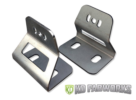KD Fabworks 10-16 2500/3500 40" Curved Import Bar Brackets