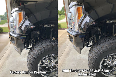 KD Fabworks 2017-2025 Ford Super Duty F-250/F-350 3/4'' Front Bumper Spacer kit