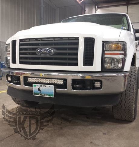 KD Fabworks 2008-2010 Ford Super Duty F-250/F-350 Bumper Brackets for 20" LED light bars