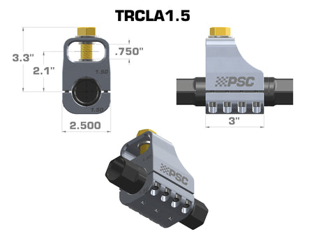 Tie Rod Clamp – Double Shear Billet Aluminum
