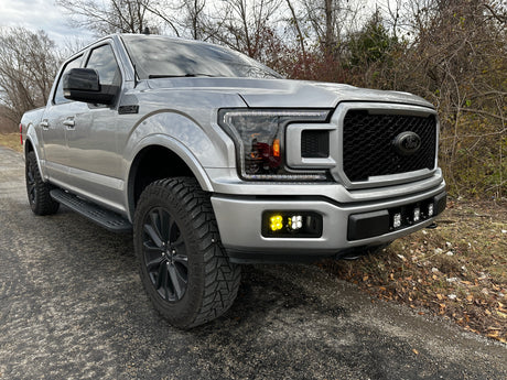 KD Fabworks 2018-2020 Ford F-150 Dual LED Fog Light Kit