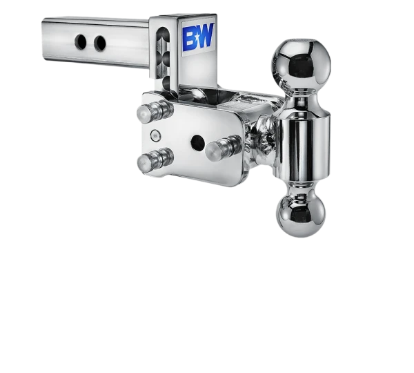 BW Tow & Stow Adjustable Ball Mount - Standard 2" Shank