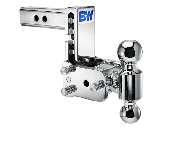 BW Tow & Stow Adjustable Ball Mount - Standard 2" Shank