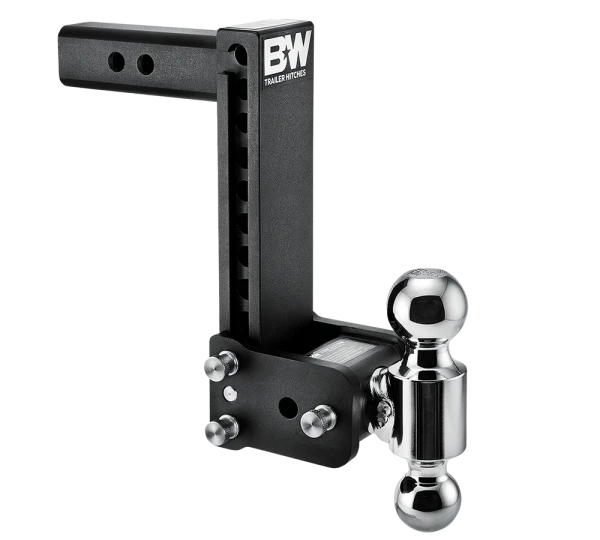 BW Tow & Stow Adjustable Ball Mount - Standard 2" Shank