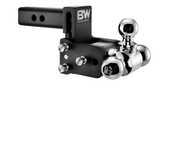 BW Tow & Stow Adjustable Ball Mount - Standard 2" Shank