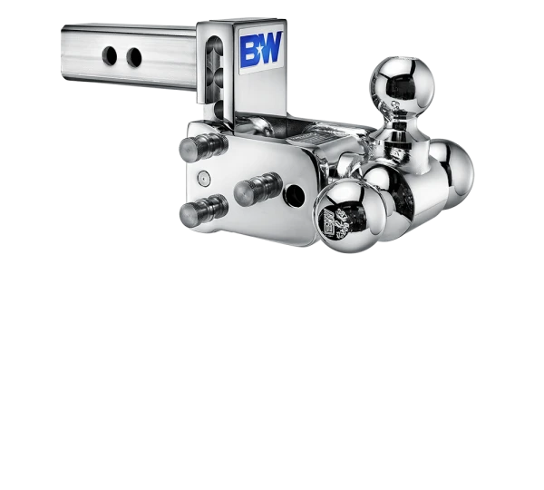 BW Tow & Stow Adjustable Ball Mount - Standard 2" Shank
