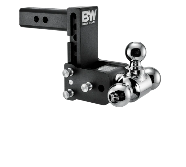 BW Tow & Stow Adjustable Ball Mount - Standard 2" Shank