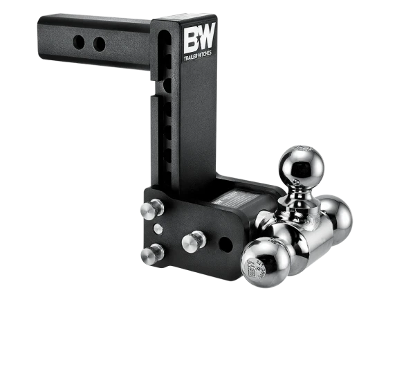 BW Tow & Stow Adjustable Ball Mount - Standard 2" Shank