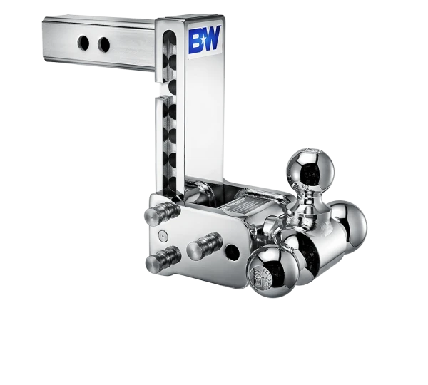 BW Tow & Stow Adjustable Ball Mount - Standard 2" Shank