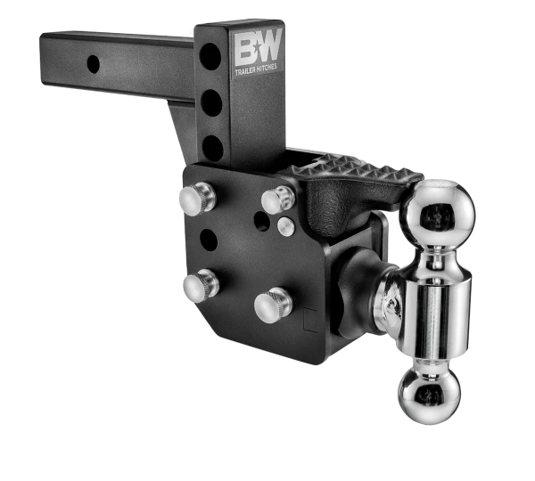 BW Tow & Stow Adjustable Ball Mount - Pintle 2" Shank