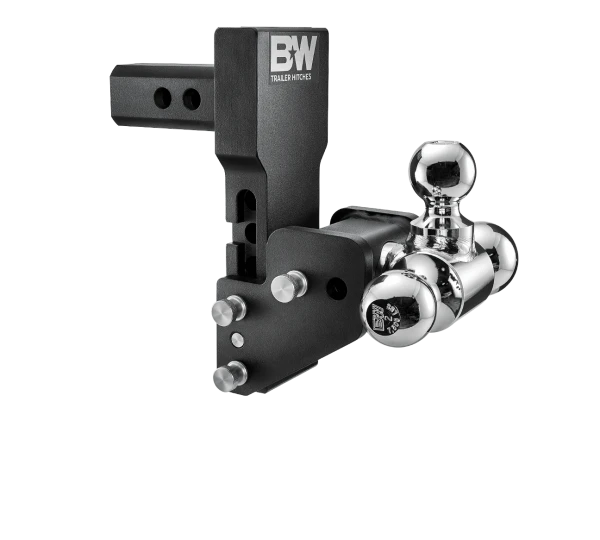 BW Tow & Stow Adjustable Ball Mount - GM MultiPro/ MultiFlex 2" Shank