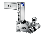 BW Tow & Stow Adjustable Ball Mount - Standard 2.5" Shank