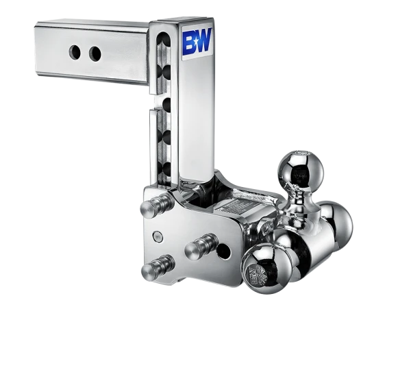 BW Tow & Stow Adjustable Ball Mount - Standard 2.5" Shank