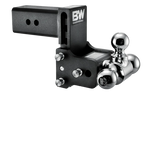 BW Tow & Stow Adjustable Ball Mount - Standard 3" Shank