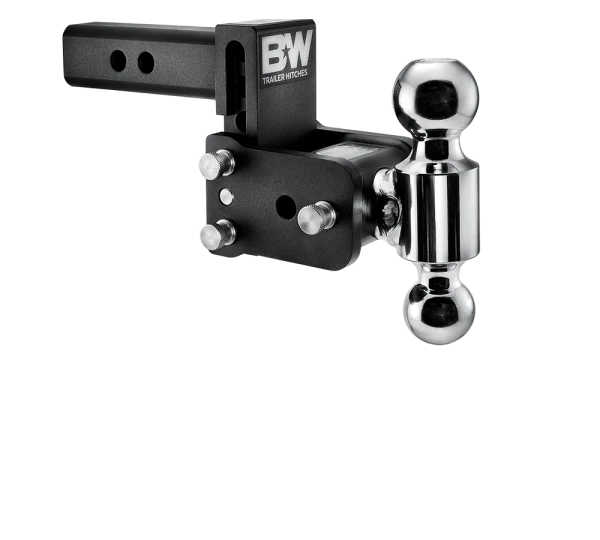BW Tow & Stow Adjustable Ball Mount - Standard 2" Shank