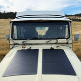 Toyota-Land-Cruiser-FJ40-Lensun-80W-Bonnet-Flexible-Solar-Panel