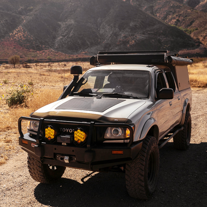 Toyota Tacoma 2nd Gen (2005-2015) Lensun 90W 12V Hood Flexible Solar Panel-3