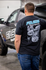 FASS MOTORSPORTS TEAL TRIPLE TURBO TEE 2.0