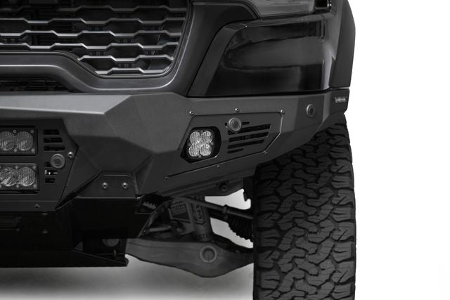 Addictive Desert Designs 25+ RAM 1500 RHO Bomber Front Bumper  (20 Inch Lights)