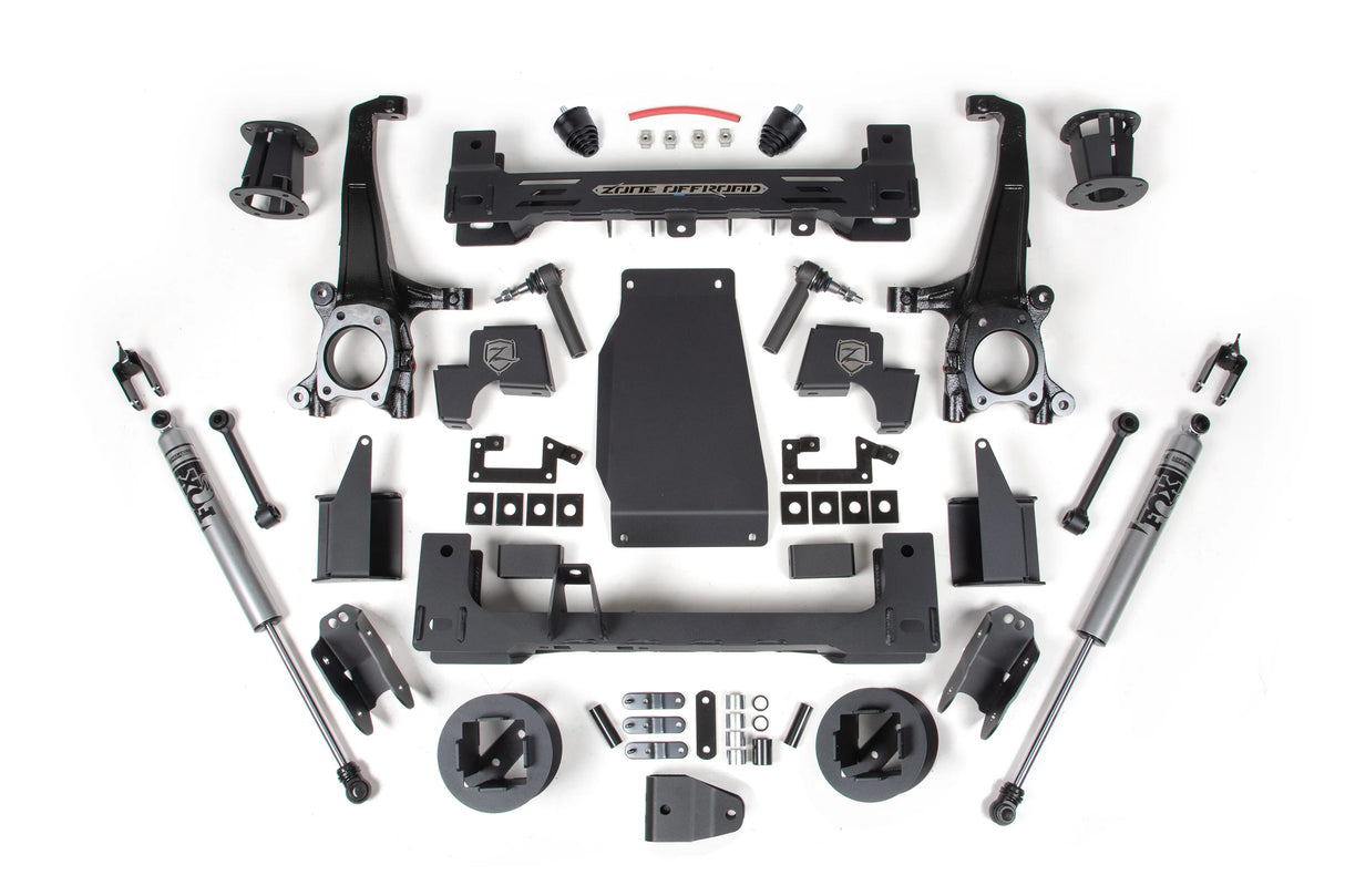 Zone Offroad 22-26 Toyota Tundra 6in Suspension Lift Kit w/ Fox Adventure Series Shocks