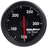 Autometer Airdrive 2-1/6in Oil Temp Gauge 100-300 Degrees F - Black