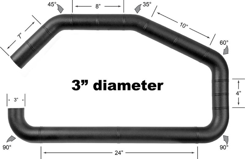 Airaid U-Build-It - 3in Intake Tube