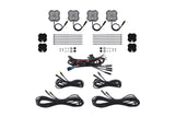 Diode Dyamics Rock Light - Red/White M8 Magnet 4-Pack