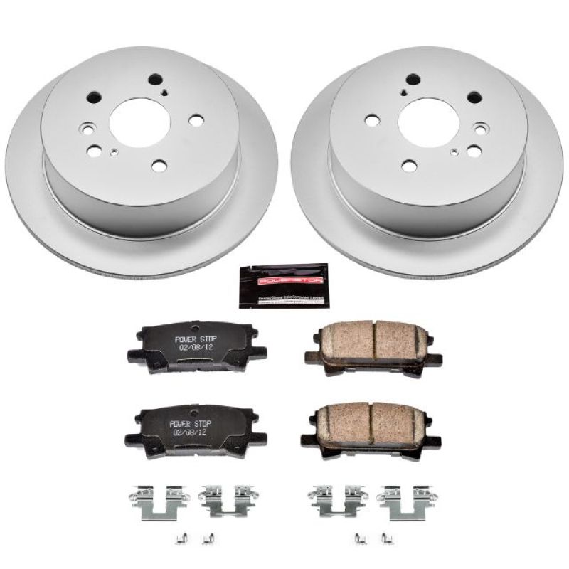 Power Stop 04-06 Lexus RX330 Rear Z17 Evolution Geomet Coated Brake Kit