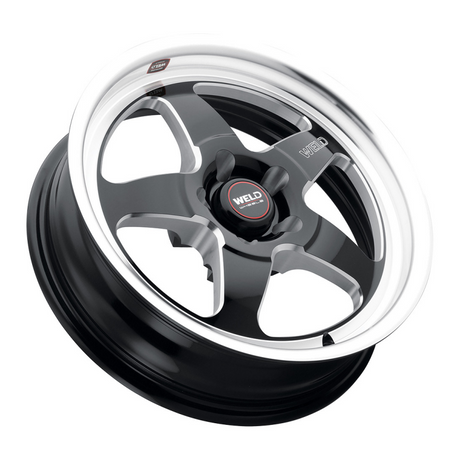 Weld 17x10 Ventura Drag 5x114.3 ET25 BS 6.48 Gloss BLK MIL DIA 78.1