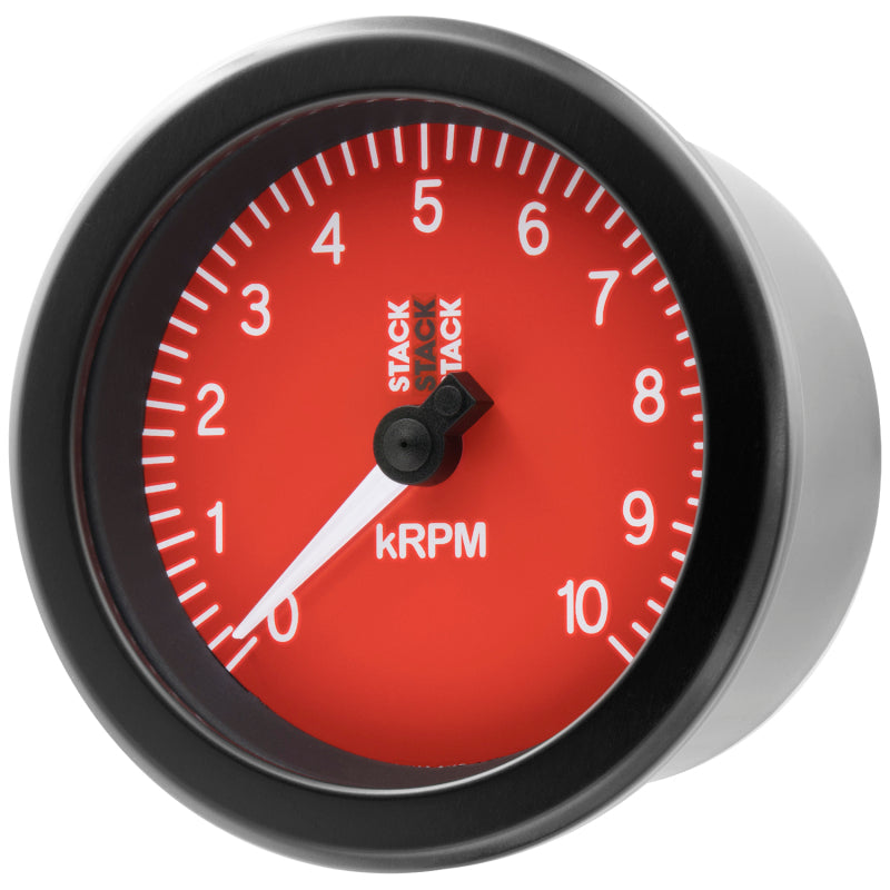 Autometer Stack Sport 88mm 0-10K RPM Tachometer - Red