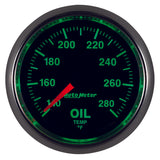 Autometer GS Series 2-1/16in Oil Temperature Gauge 140-280 Degrees Electric Full Sweep