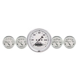 AutoMeter Gauge Kit 2 Pc. Quad & Speedometer 3-3/8in. Old Tyme White