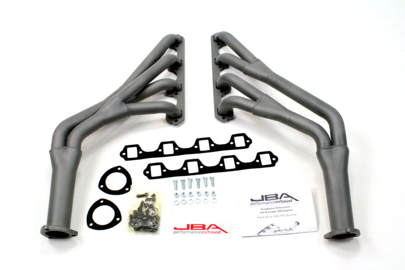 JBA 65-70 Ford Mustang 260-302 SBF 1-1/2in-1-3/4in Primary Ti Ctd Tri Y Header