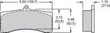 Wilwood pad 9728J ip polymatrix axle set