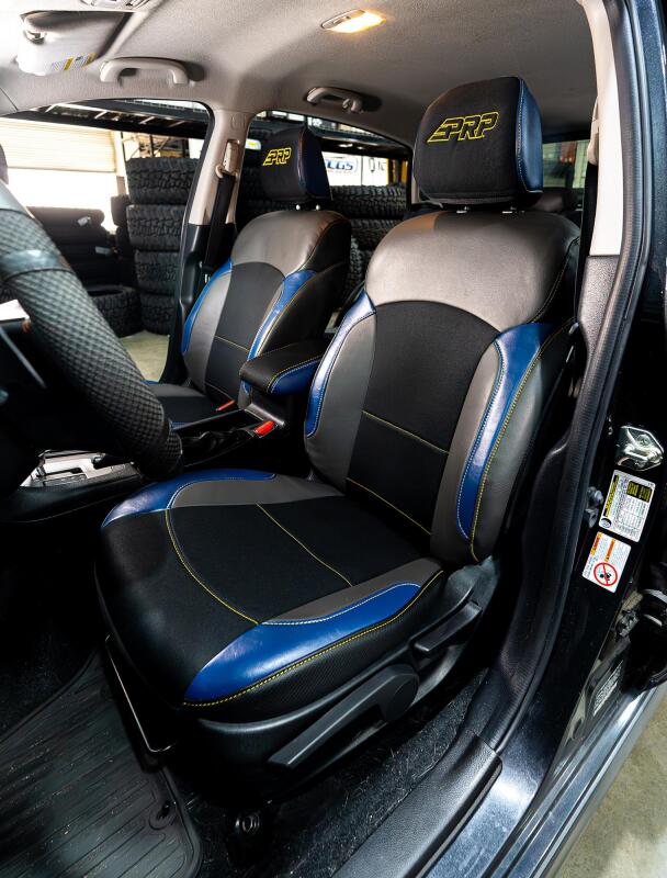 PRP 2013-2017 Subaru Crosstrek Center Console Cover - Black w/ Red Stitch