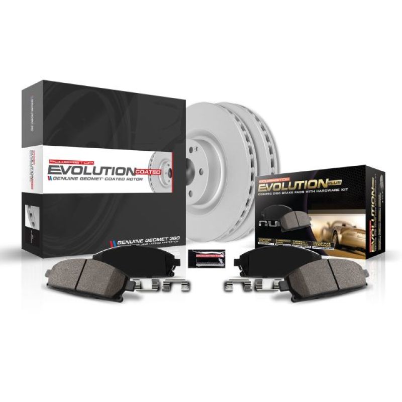 Power Stop 97-02 Ford Expedition Front Z17 Evolution Geomet Coated Brake Kit