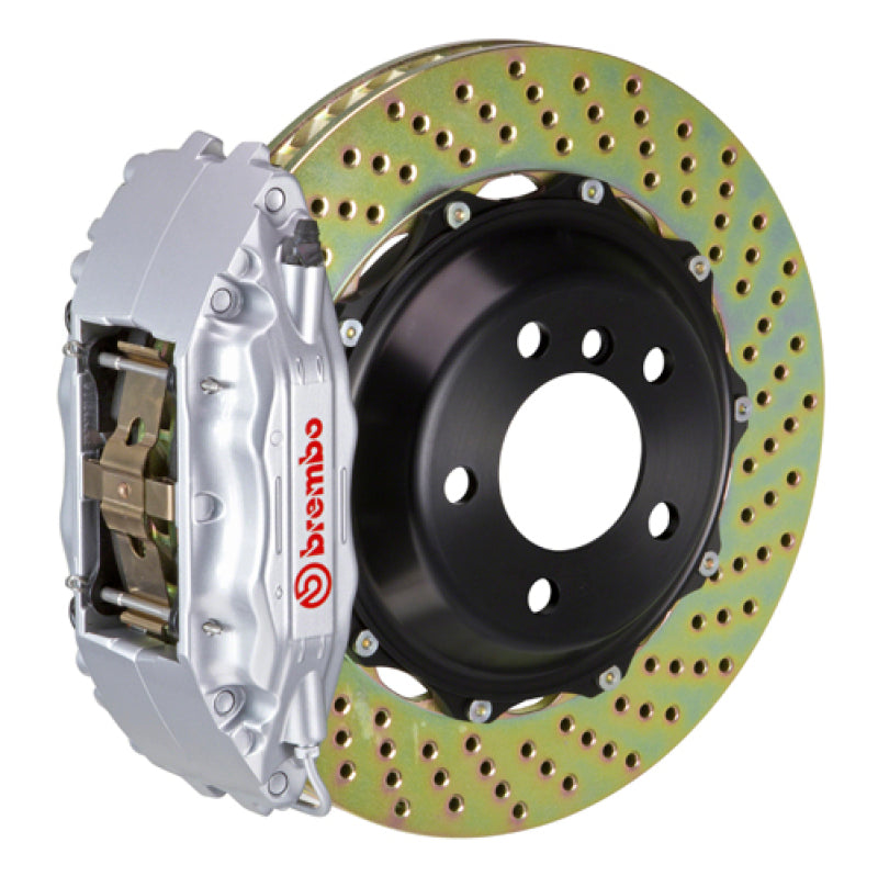 Brembo 78-79 930 Front GT BBK 6 Piston Cast 355x32 2pc Rotor Drilled-Silver