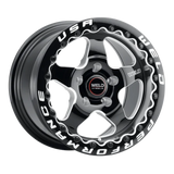 Weld S904 17x10 Ventura Beadlock 5x114.3 ET 49 BS 7.42 Gloss BLK MIL DIA 78.1