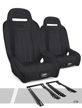 PRP Polaris RZR PRO XP GT/S.E. Suspension Seats Kit (Pair) - Black