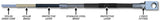 Camburg 2005-2023 Toyota Tacoma / 2003-2024 4-Runner Stock Length Front Brake Line Kit