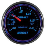 Autometer Cobalt 52mm 2 BAR Mechanical Boost Gauge