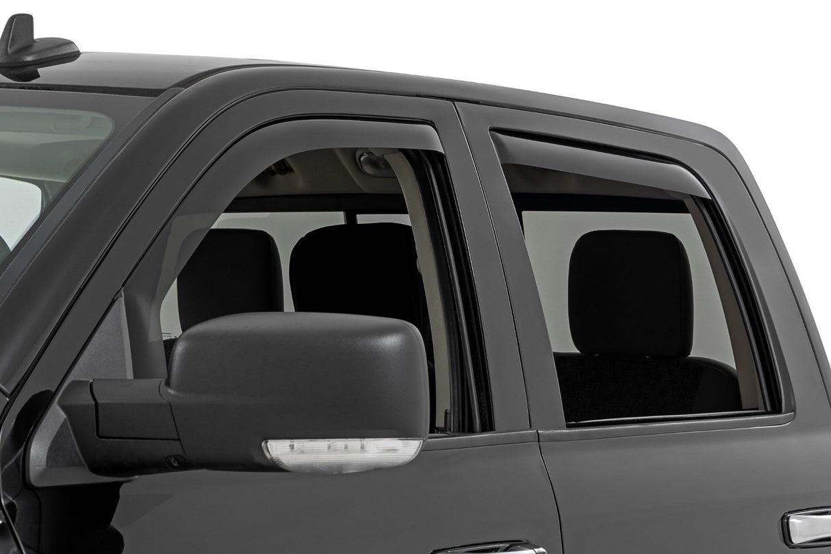 Side Window Deflectors | In Channel Rain Guard | Ram 1500/2500/3500 (10-25 & Classic)